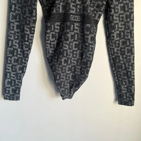 Wolford x GCDS Monogram Bodysuit in Black - Picture 4 of 11